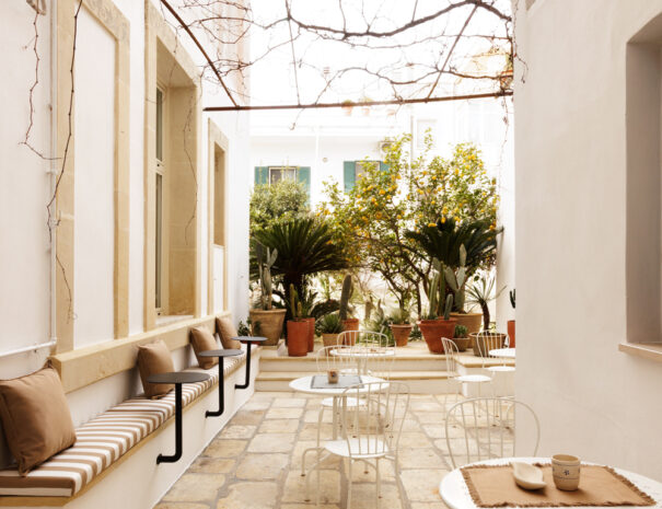 Sala colazioni all'aperto la Naca della Taranta